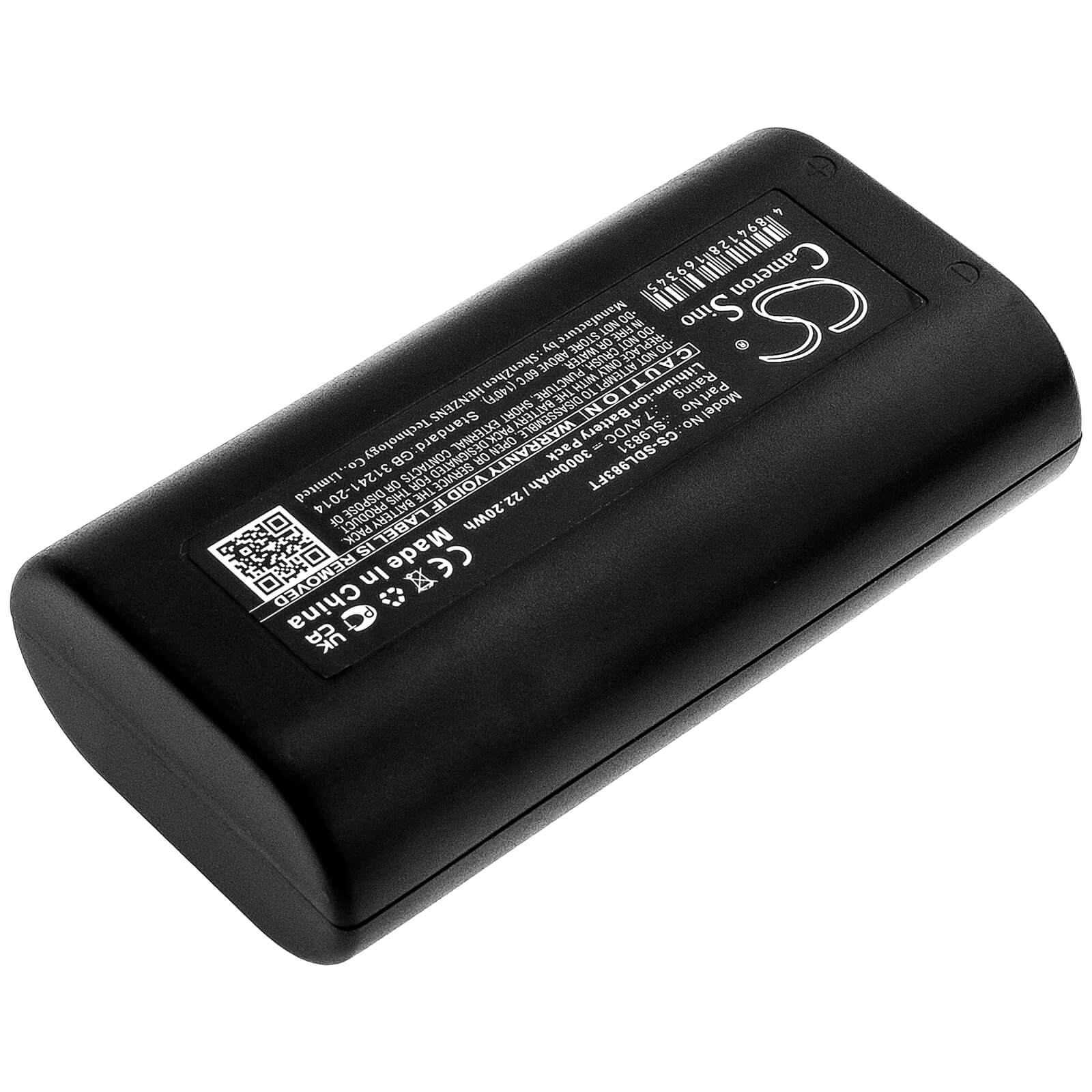 7.4V, 3000mAh, Li-ion Battery fits Sealife, Sea Dragon 1200, Sea Dragon 1500, 22.2Wh