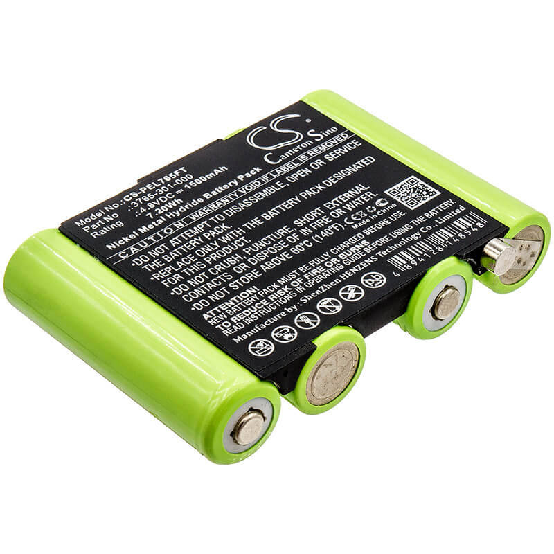 4.8V, 1500mAh, Ni-MH Battery fits Pelican, 3715z0 Led Atex 2015, 3760z0, 7.2Wh