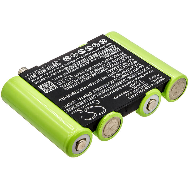 4.8V, 1500mAh, Ni-MH Battery fits Pelican, 3715z0 Led Atex 2015, 3760z0, 7.2Wh