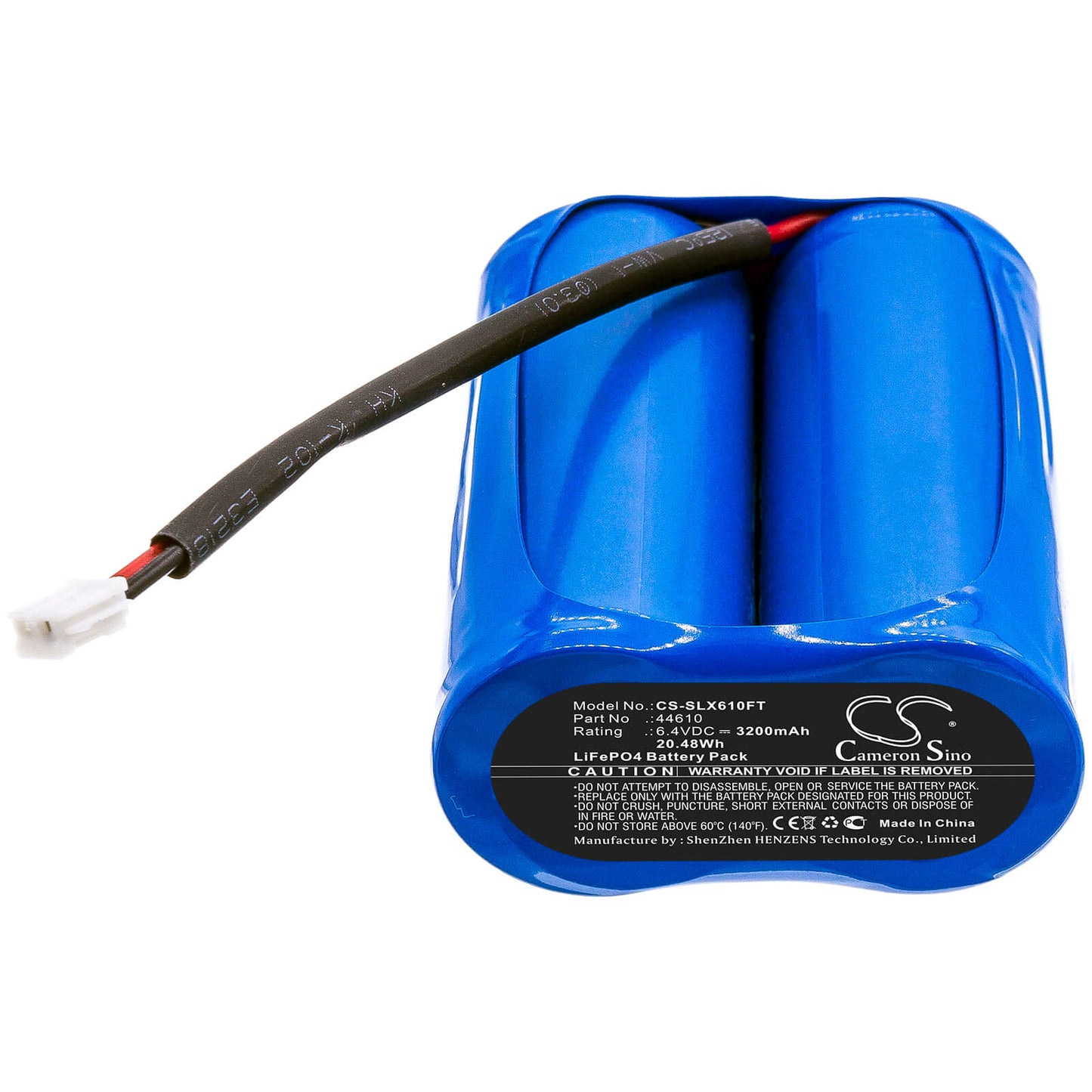 6.4V, 3200mAh, LiFePO4 Battery fits Streamlight, Fire Vulcan Led, 20.48Wh