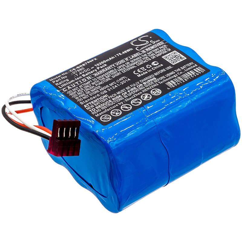 7.4V, 10200mAh, Li-ion Battery fits Bright Star, 7802, 7815, 75.48Wh