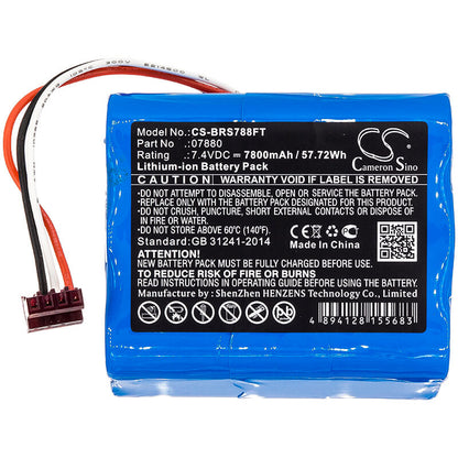7.4V, 7800mAh, Li-ion Battery fits Bright Star, 7802, 7815, 57.72Wh