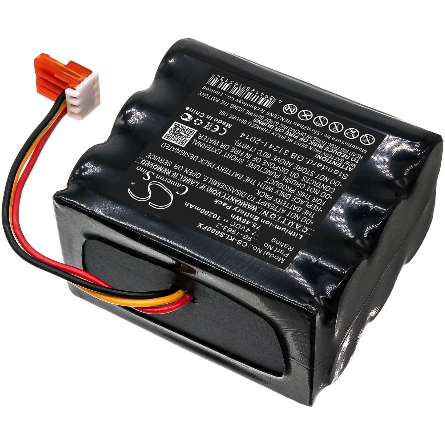 7.4V, 10200mAh, Li-ion Battery fits Koehler, Lighthawk 600, Lighthawk 600 Lumens, 75.48Wh