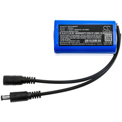 7.4V, 5200mAh, Li-ion Battery fits 18650, 18650x4, 38.48Wh