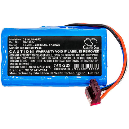 7.4V, 7800mAh, Li-ion Battery fits Koehler, 7610, 7611, 57.72Wh