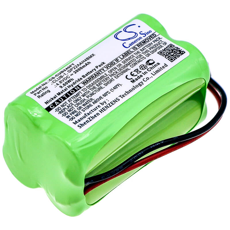 4.8V, 2000mAh, Ni-MH Battery fits Clulite, Range, Torch, 9.6Wh