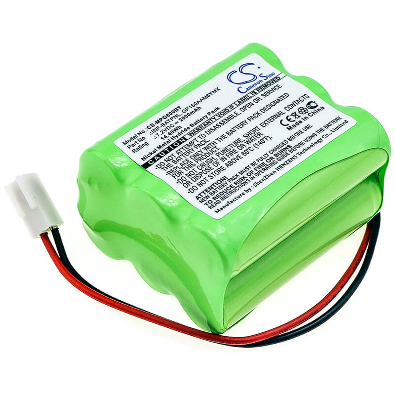 7.2V, 2000mAh, Ni-MH Battery fits Marmitek, Proguard Control Panel, 14.4Wh