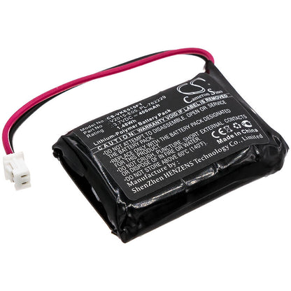 3.7V, 400mAh, Li-Polymer Battery fits Vikli, E05 V2015, V2015-e05, 1.48Wh