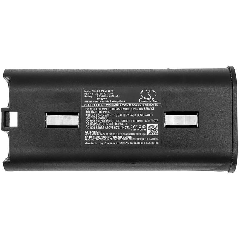 4.8V, 4000mAh, Ni-MH Battery fits Pelican, 3750, 3759, 19.2Wh