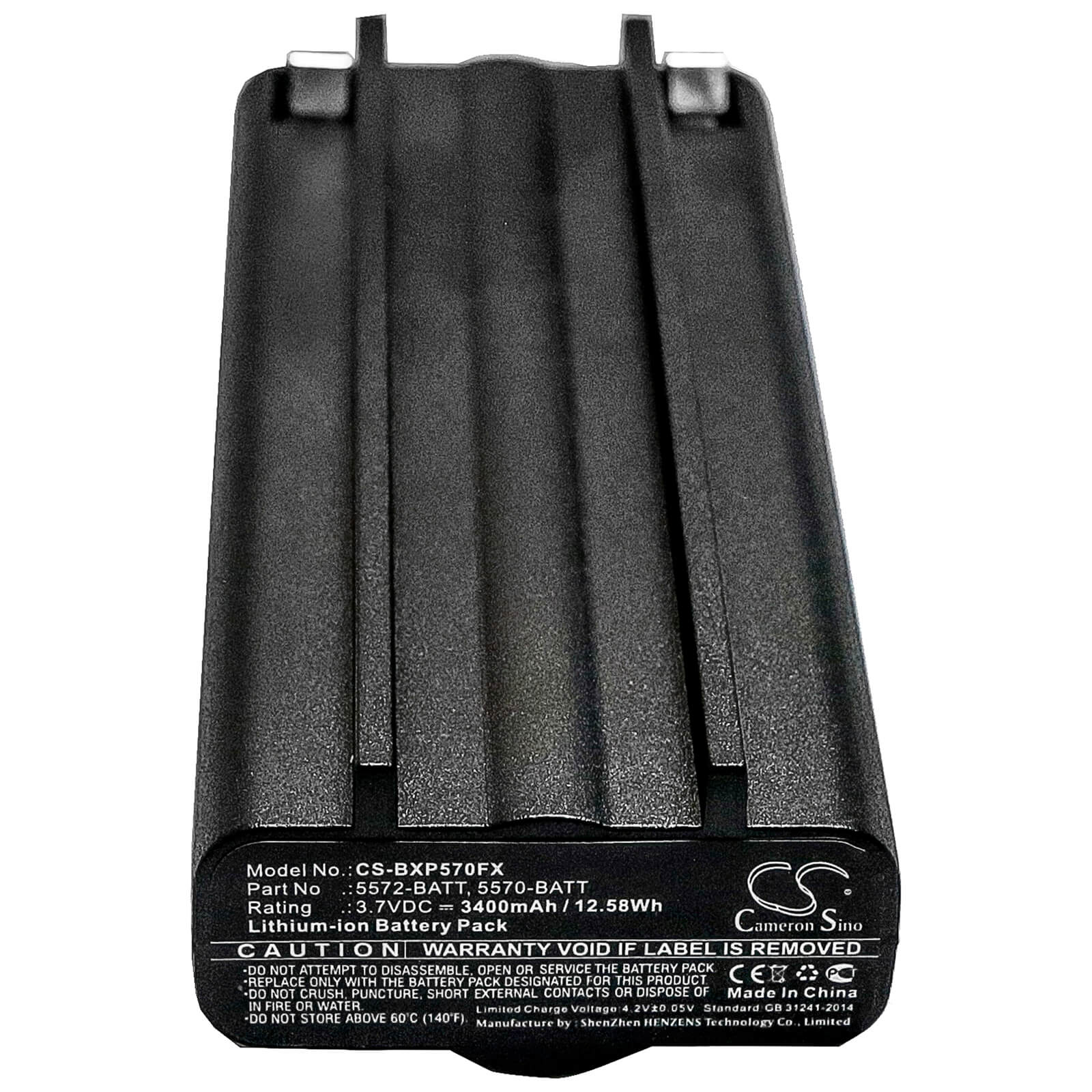 3.7V, 3400mAh, Li-ion Battery fits Bayco, Xpp-5570, Xpr-5572, 12.58Wh