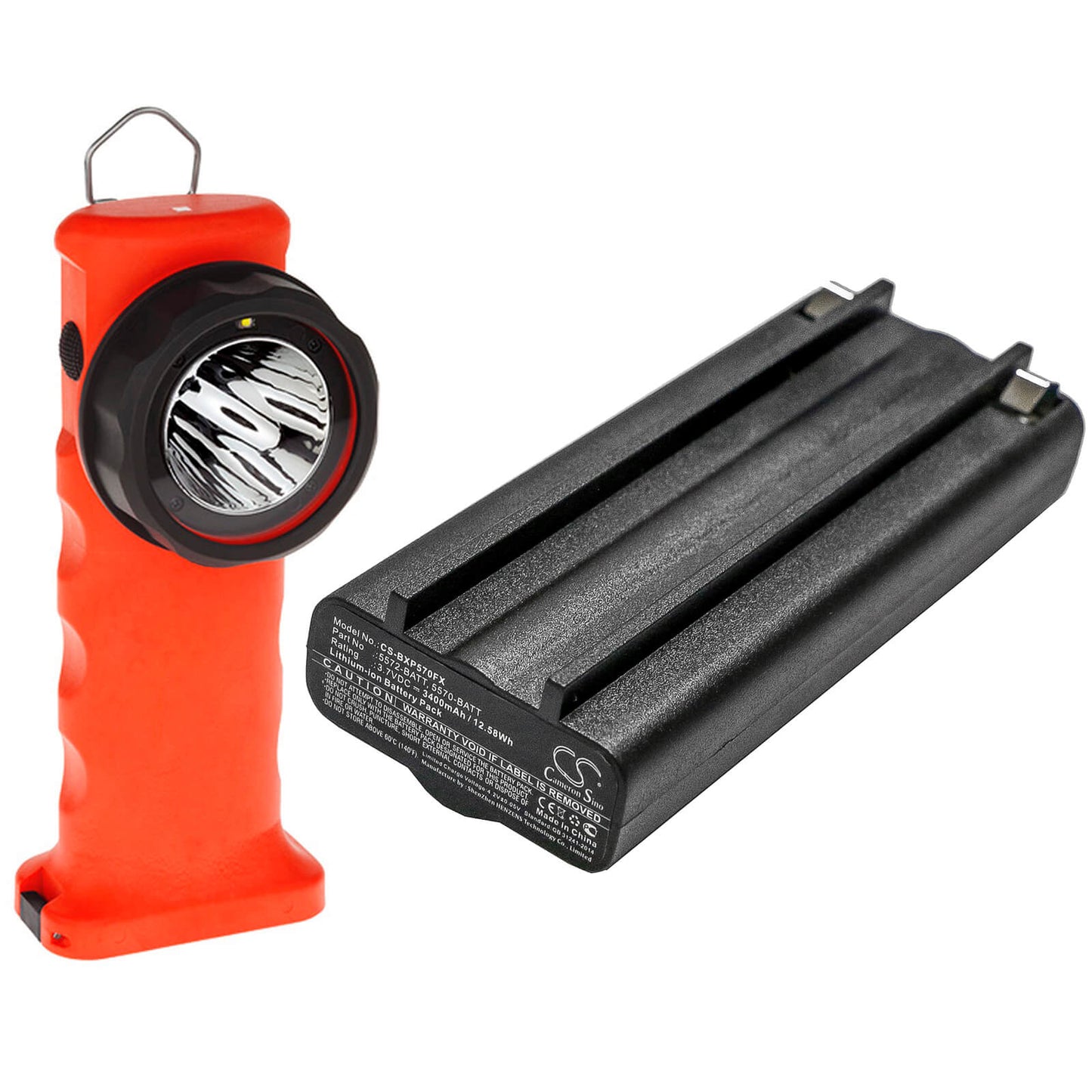 3.7V, 3400mAh, Li-ion Battery fits Bayco, Xpp-5570, Xpr-5572, 12.58Wh
