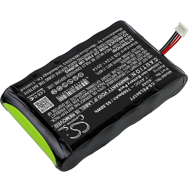 7.4V, 7500mAh, Li-ion Battery fits Pelican, 9410, 9410l, 55.5Wh