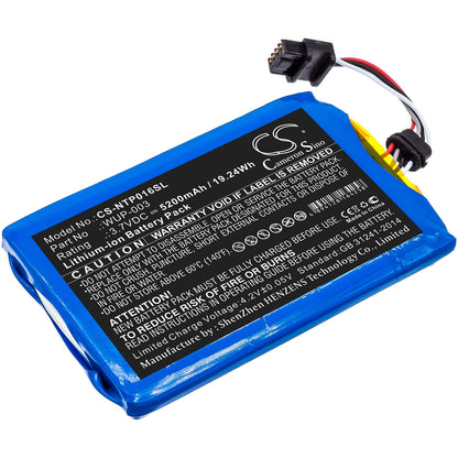 3.7V, 5200mAh, Li-ion Battery fits Nintendo, Wii U Gamepad Wup-003, 19.24Wh