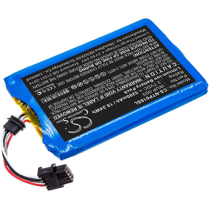 3.7V, 5200mAh, Li-ion Battery fits Nintendo, Wii U Gamepad Wup-003, 19.24Wh