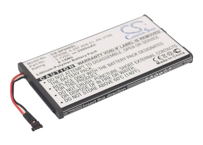 3.7V, 2200mAh, Li-Polymer Battery fits Sony, Pch-1001, Pch-1006, 8.14Wh