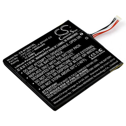 3.7V, 4600mAh, Li-Polymer Battery fits Nintendo, Hac-s-jp/eu-c0, Switch Hac-001, 17.02Wh