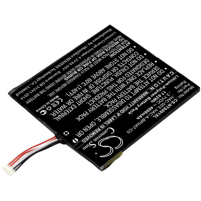 3.7V, 4600mAh, Li-Polymer Battery fits Nintendo, Hac-s-jp/eu-c0, Switch Hac-001, 17.02Wh