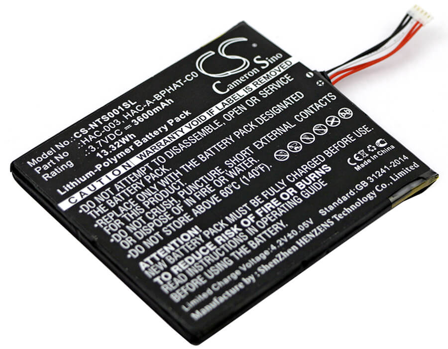 3.7V, 3600mAh, Li-Polymer Battery fits Nintendo, Hac-s-jp/eu-c0, Switch Hac-001, 13.32Wh