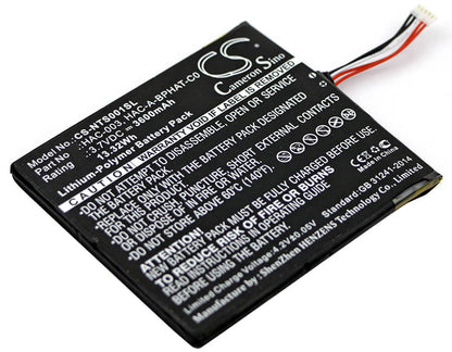 3.7V, 3600mAh, Li-Polymer Battery fits Nintendo, Hac-s-jp/eu-c0, Switch Hac-001, 13.32Wh