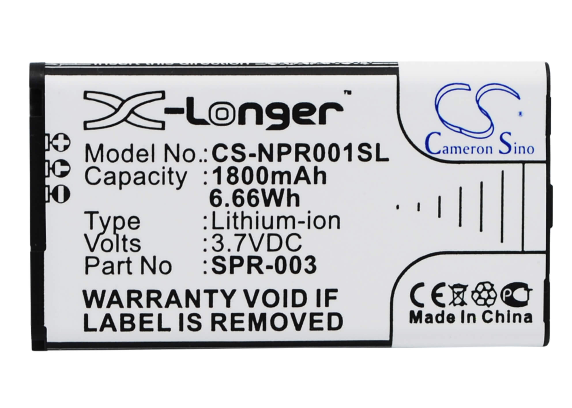 3.7V, 1800mAh, Li-ion Battery fits Nintendo, 3dsll, Ds Xl 2015, 6.66Wh