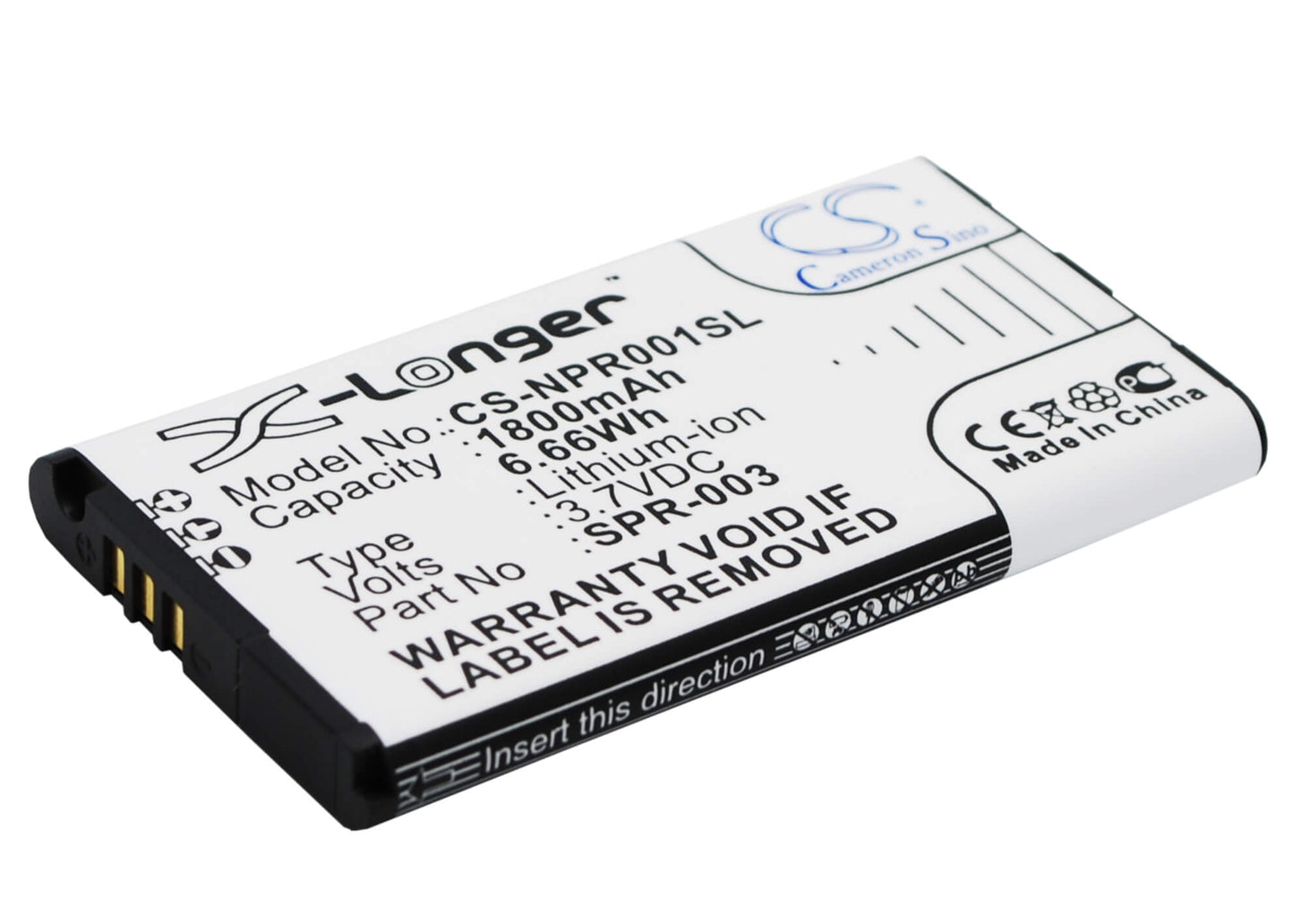 3.7V, 1800mAh, Li-ion Battery fits Nintendo, 3dsll, Ds Xl 2015, 6.66Wh