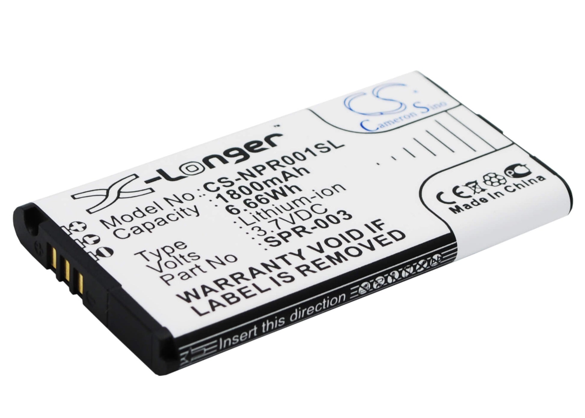 3.7V, 1800mAh, Li-ion Battery fits Nintendo, 3dsll, Ds Xl 2015, 6.66Wh