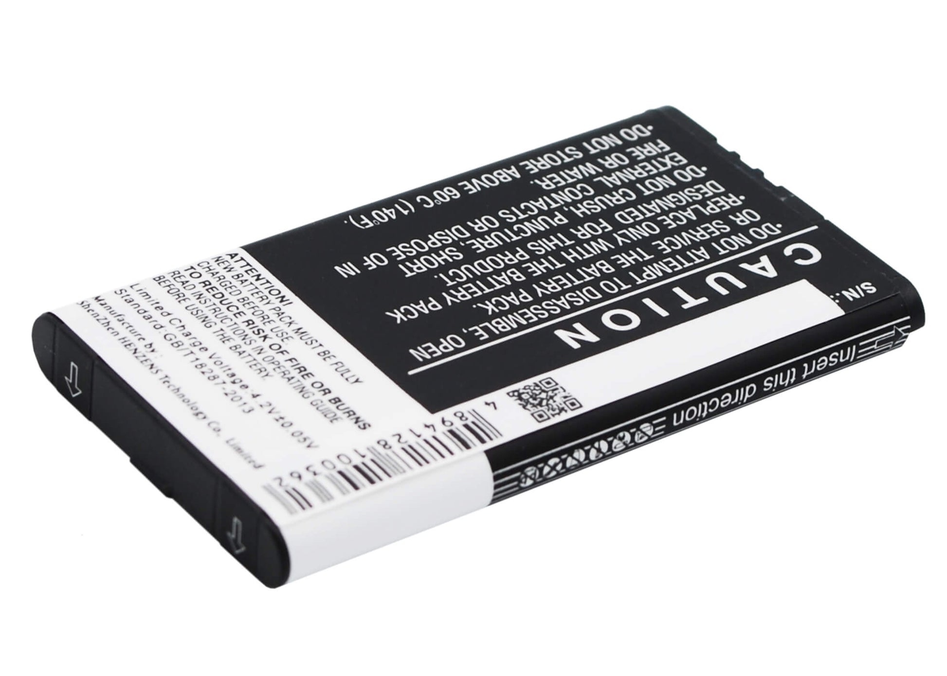 3.7V, 1800mAh, Li-ion Battery fits Nintendo, 3dsll, Ds Xl 2015, 6.66Wh