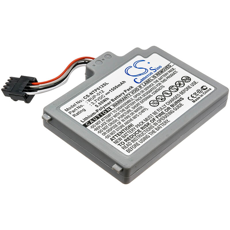 3.7V, 1500mAh, Li-Polymer Battery fits Nintendo, Wii U, Wii U Gamepad, 5.55Wh