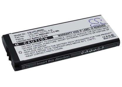 3.7V, 900mAh, Li-ion Battery fits Nintendo, Ds Xl, Dsi Ll, 3.33Wh