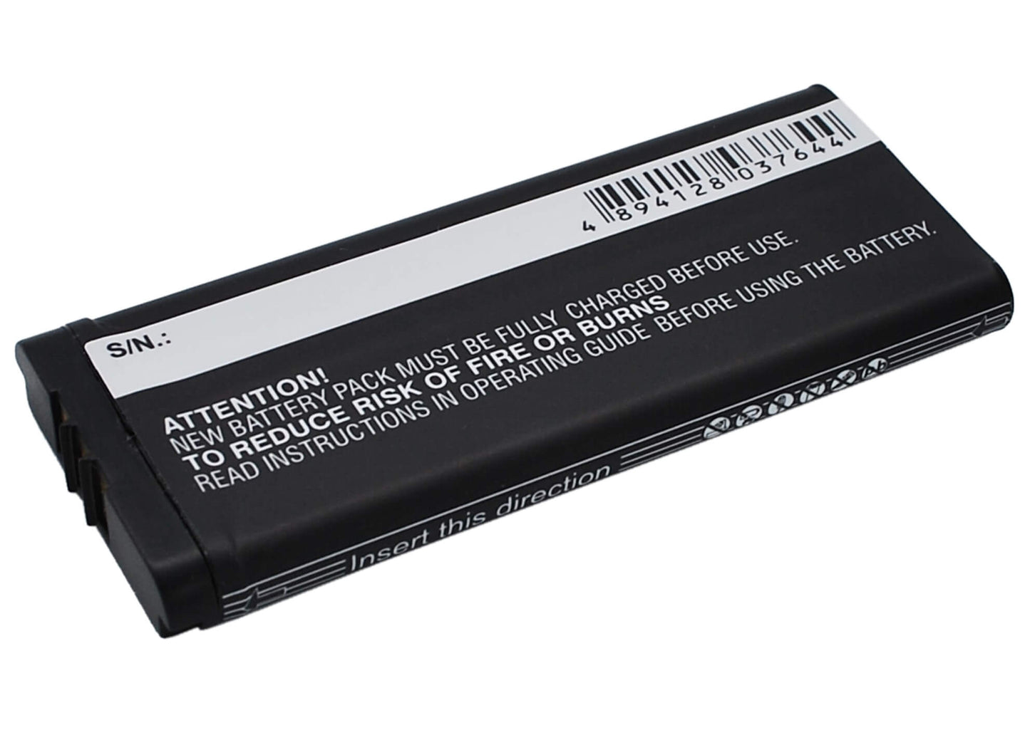 3.7V, 900mAh, Li-ion Battery fits Nintendo, Ds Xl, Dsi Ll, 3.33Wh