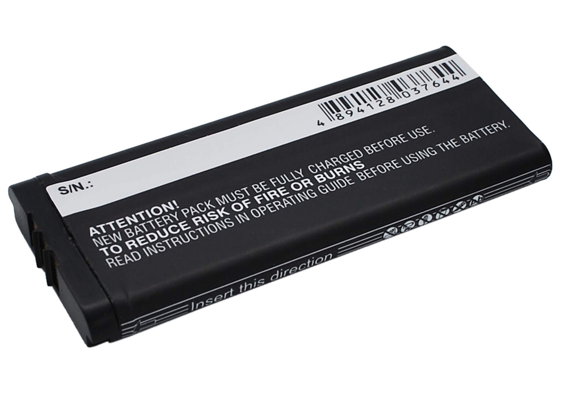 3.7V, 900mAh, Li-ion Battery fits Nintendo, Ds Xl, Dsi Ll, 3.33Wh