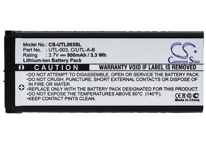 3.7V, 900mAh, Li-ion Battery fits Nintendo, Ds Xl, Dsi Ll, 3.33Wh