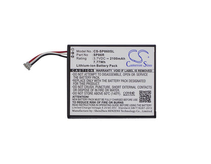 3.7V, 2100mAh, Li-ion Battery fits Sony, Pch-2007, Ps Vita 2007, 7.77Wh
