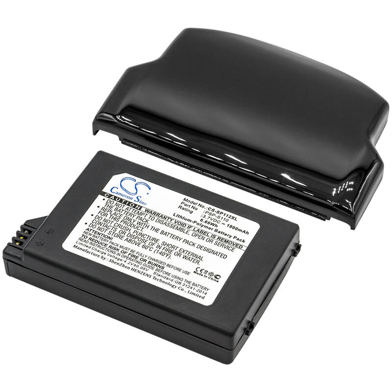 3.7V, 1800mAh, Li-Polymer Battery fits Sony, Lite, Psp 2th, 6.66Wh