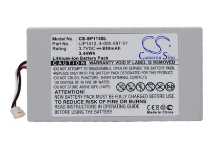 3.7V, 930mAh, Li-ion Battery fits Sony, Psp Go, Psp-n100, 3.441Wh