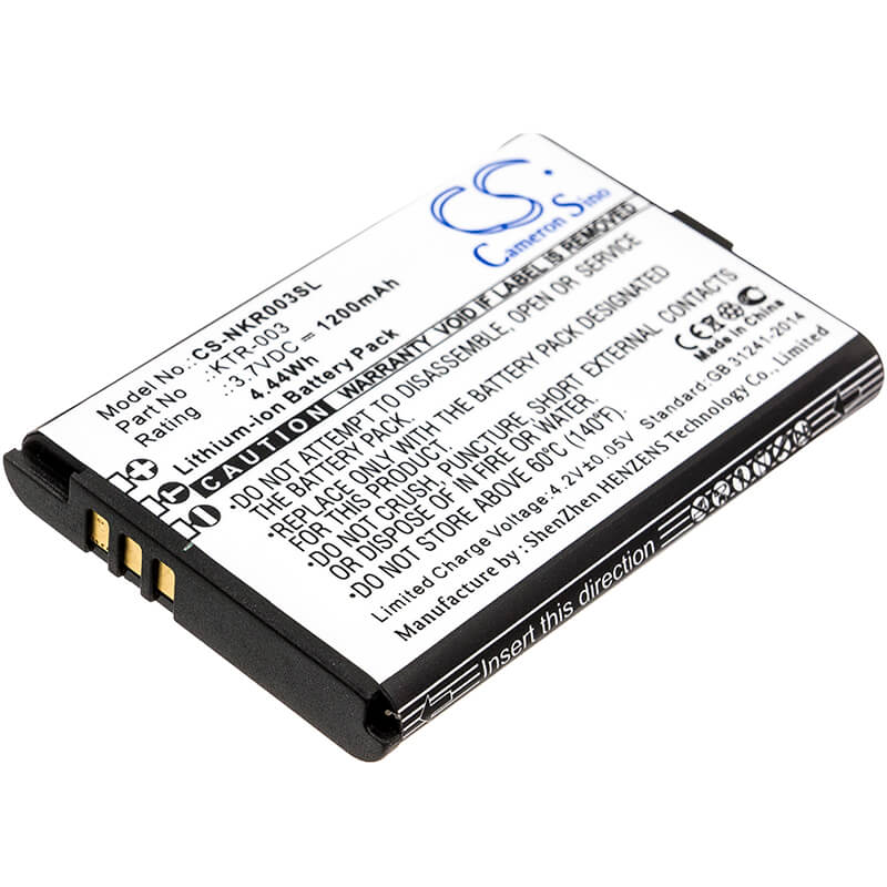 3.7V, 1200mAh, Li-ion Battery fits Nintendo, Mwh710a01, New 3ds, 4.44Wh