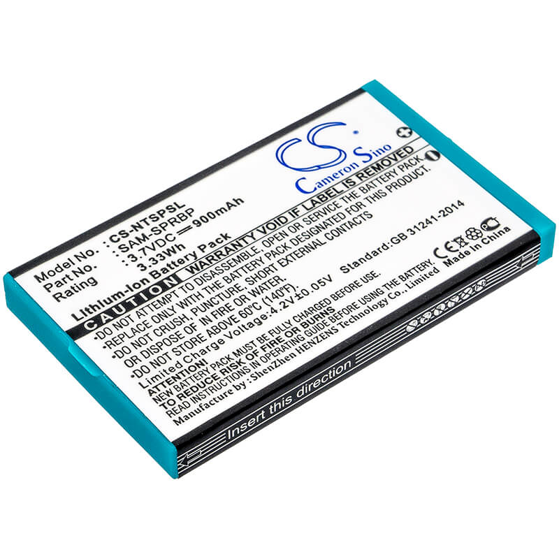 3.7V, 900mAh, Li-ion Battery fits Nintendo, Advance Sp, Ags-001, 3.33Wh