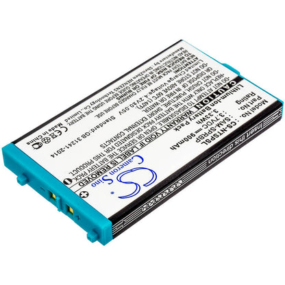 3.7V, 900mAh, Li-ion Battery fits Nintendo, Advance Sp, Ags-001, 3.33Wh