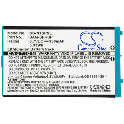 3.7V, 900mAh, Li-ion Battery fits Nintendo, Advance Sp, Ags-001, 3.33Wh