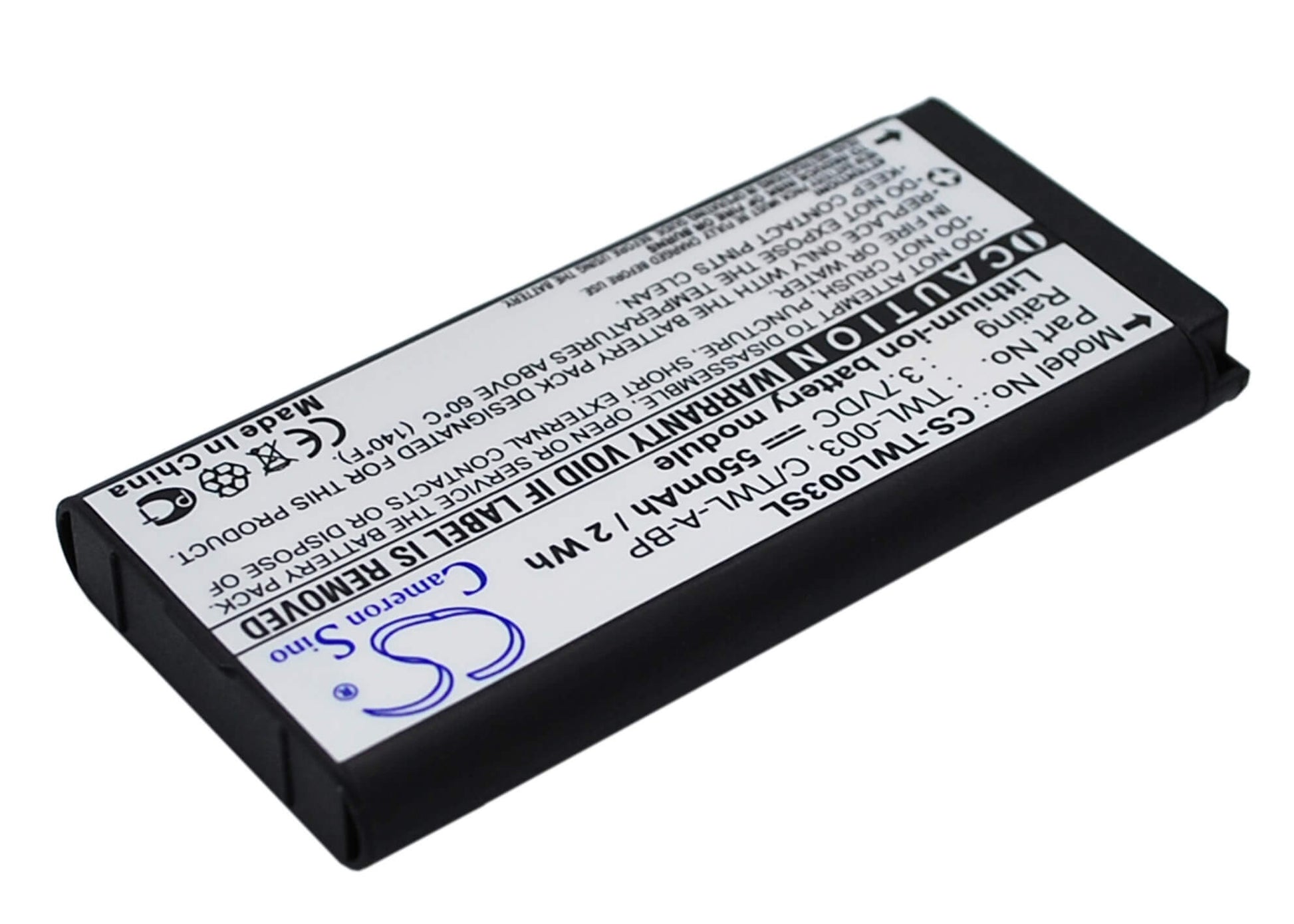 3.7V, 550mAh, Li-Polymer Battery fits Nintendo, Dsi, Ndsi, 2.035Wh