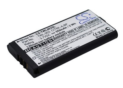 3.7V, 550mAh, Li-Polymer Battery fits Nintendo, Dsi, Ndsi, 2.035Wh