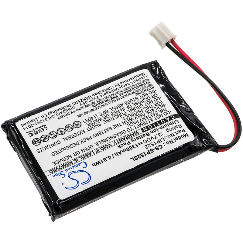 3.7V, 1300mAh, Li-ion Battery fits Sony, Cuh-zct1e, Cuh-zct1h, 4.81Wh