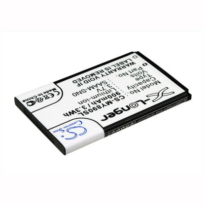 Game Console 3.7V, 900mAh, Li-ion Battery fits Kddi, T618, T628, 3.33Wh
