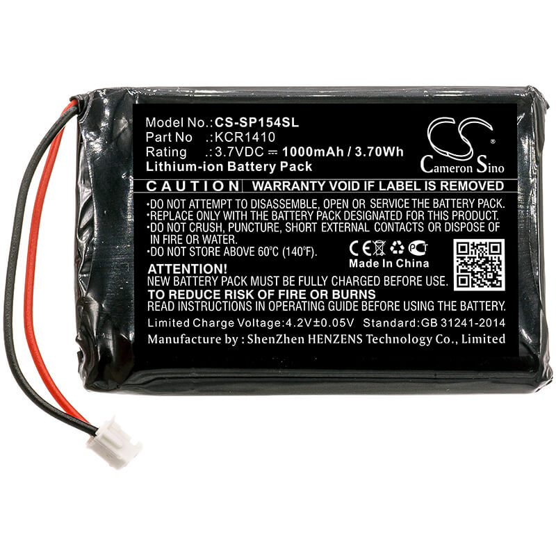 3.7V, 1000mAh, Li-ion Battery fits Sony, Cuh-zct2, Cuh-zct2e, 3.7Wh