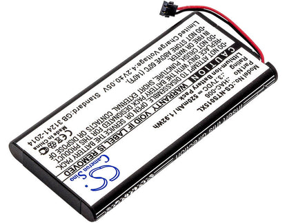 3.7V, 520mAh, Li-ion Battery fits Nintendo, Hac-015, Hac-016, 1.924Wh