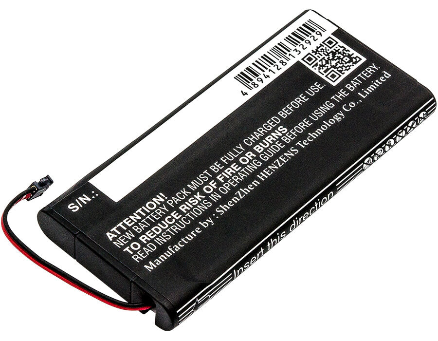 3.7V, 520mAh, Li-ion Battery fits Nintendo, Hac-015, Hac-016, 1.924Wh