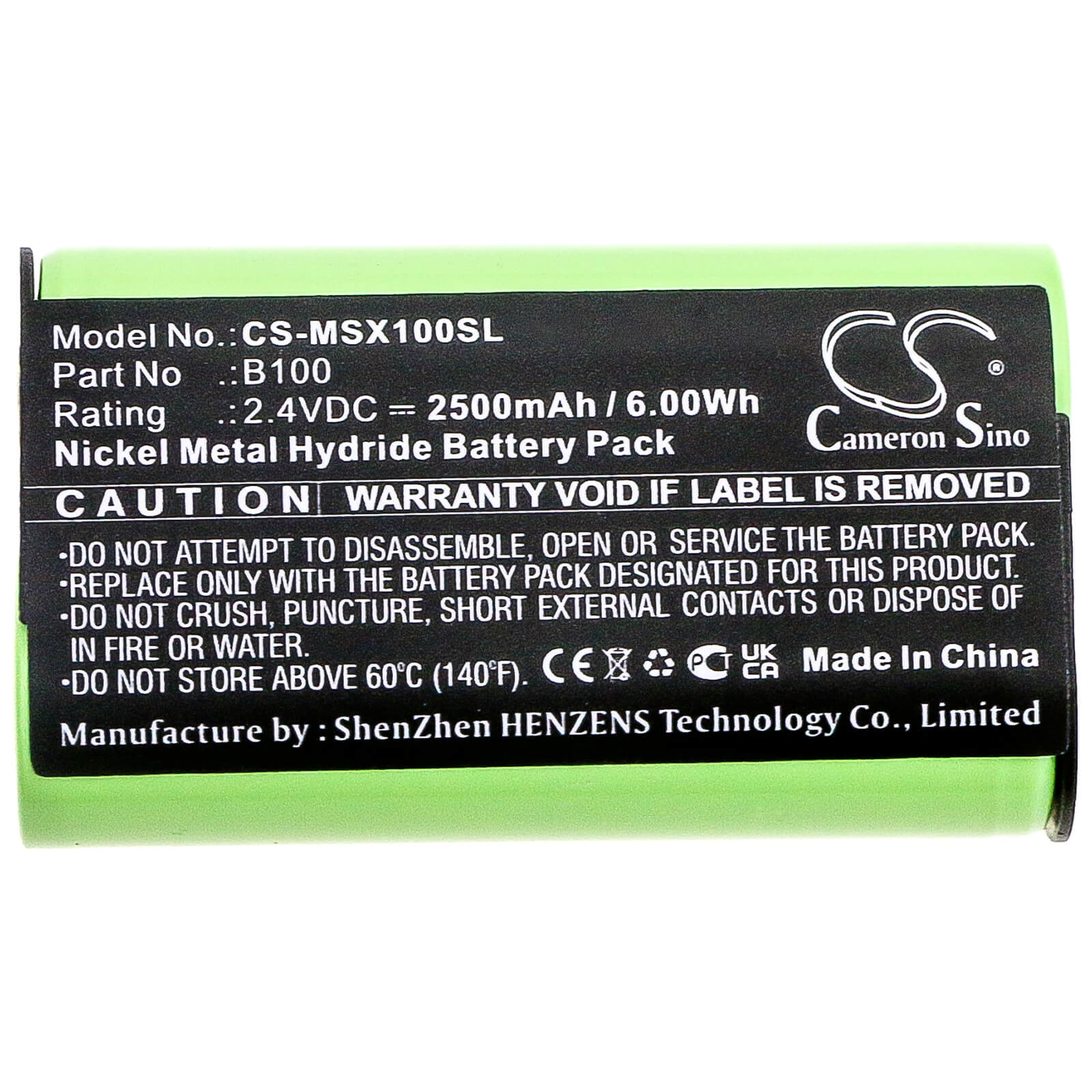 2.4V, 2500mAh, Ni-MH Battery fits Microsoft, Xbox One Elite Wireless Contro, Xbox One S Wireless Controller, 6Wh