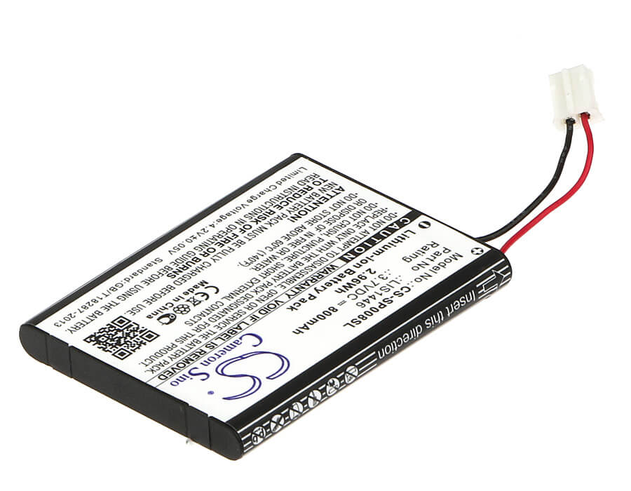 3.7V, 800mAh, Li-ion Battery fits Sony, Cechzk1gb, 2.96Wh