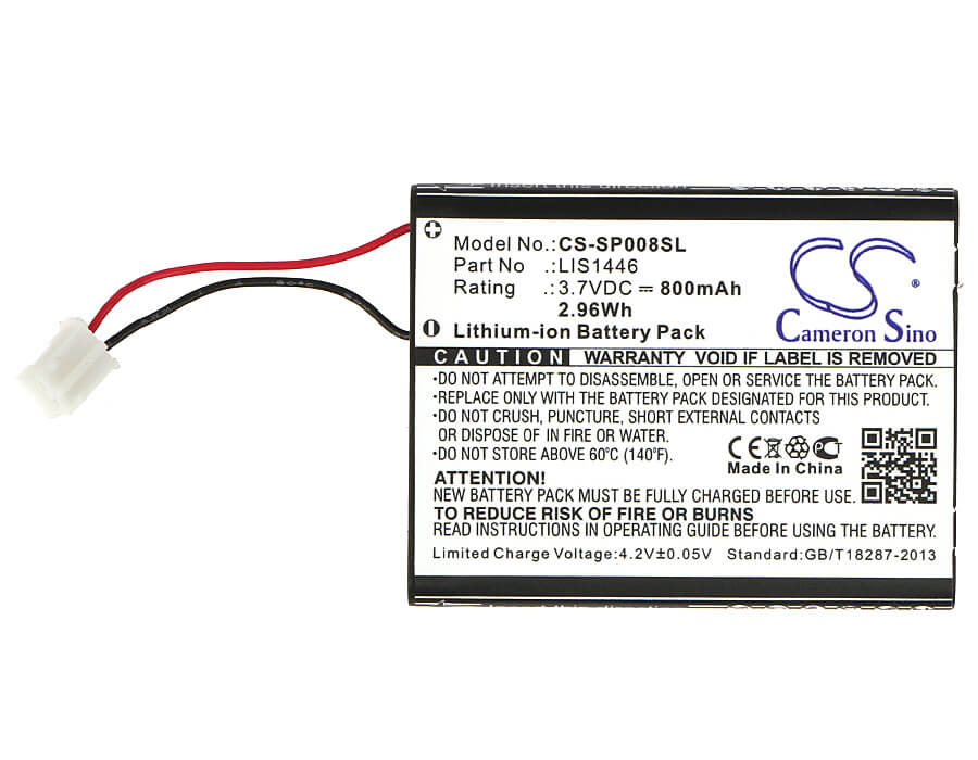 3.7V, 800mAh, Li-ion Battery fits Sony, Cechzk1gb, 2.96Wh