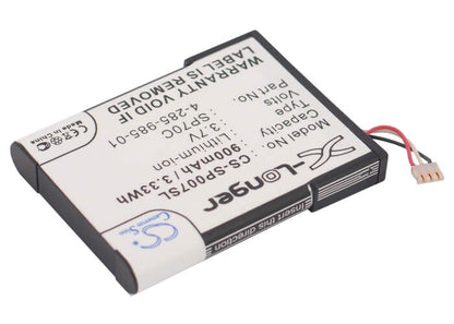 3.7V, 900mAh, Li-ion Battery fits Sony, Psp E1000, Psp E1002, 3.33Wh